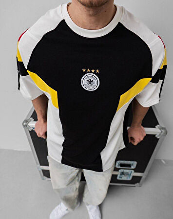 ALMANYA Deutschland OVERSIZE PENYE TİŞÖRT - KIRMIZI SARI BEYAZ GERMANY T-SHIRT