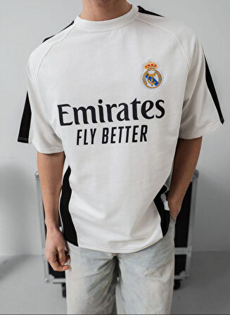 OVERSIZE REAL SİYAH BEYAZ TSHIRT - SİYAH BEYAZ KALİTELİ LİKRALI PENYE TİŞÖRT