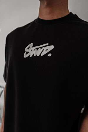 OVERSIZE %100 KOMPAKT PENYE TİŞÖRT - STAND LİKRALI PENYE T-SHIRT
