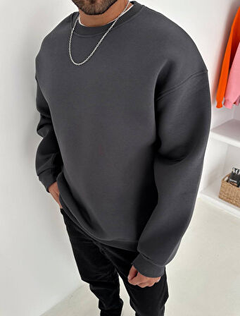 OVERSIZE ŞARDONLU SWEAT - KALİTELİ SWEATSHIRT ŞARDONLU PAMUKLU