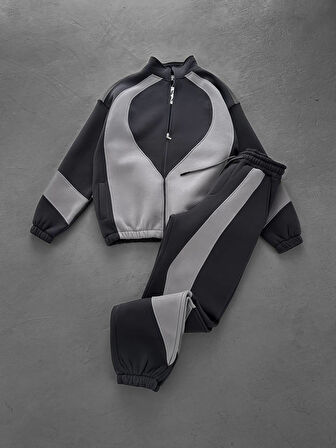 OVERSIZE 3 İPLİK ŞARDONLU KALİTELİ EŞOFMAN TAKIMI - SPOR EŞOFMAN TAKIM