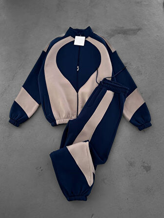 OVERSIZE 3 İPLİK ŞARDONLU KALİTELİ EŞOFMAN TAKIMI - SPOR EŞOFMAN TAKIM