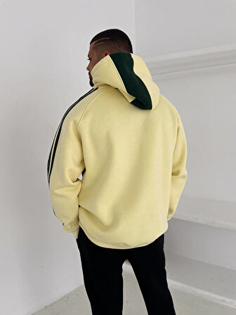 OVERSİZE KAPÜŞONLU ŞARDONLU SWEAT - BRASIL MUNIH MILAN ARJANTİN SWEAT KALİTELİ