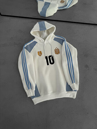 OVERSİZE KAPÜŞONLU ŞARDONLU SWEAT - BRASIL MUNIH MILAN ARJANTİN SWEAT KALİTELİ