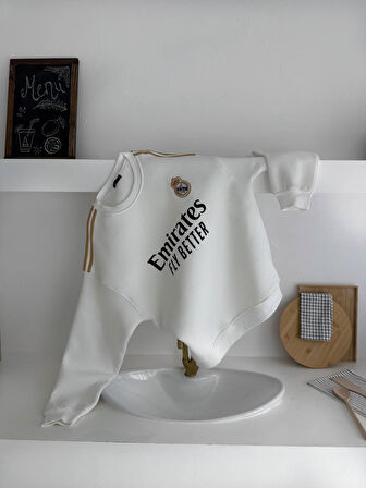%100 KOMPAKT PENYE ŞARDONLU KUMAŞ REAL MADRİD SWEAT