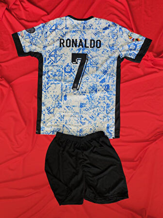 3 ADET TİŞÖRT ŞORT - CR7 ÇOCUK ALT ÜST TAKIM 3 SET - 3 TİŞÖRT 3 ŞORT