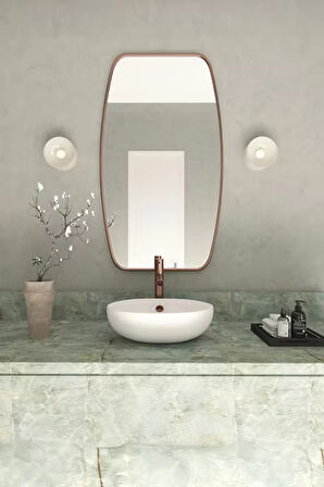 Fawdecor Berlin Dekoratif Duvar Aynası Beyaz 74 x 130 Cm
