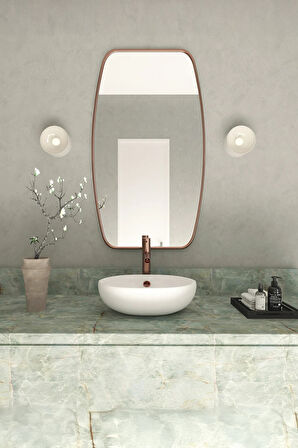 Fawdecor Berlin Dekoratif Duvar Aynası Siyah 51 x 90 Cm