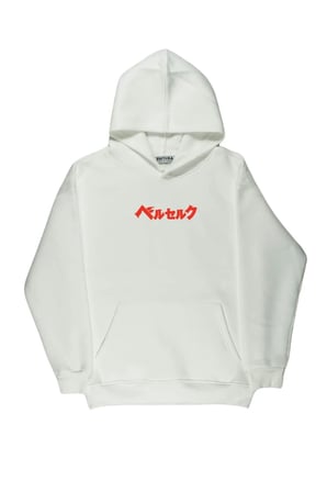 Lenithra Berserk Guts Anime Sırt Baskılı Unisex Oversize Hoodie Beyaz / XL