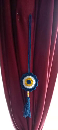 Bebek Amigurumi % 100 El Örgüsü Beşik ve Puset Nazar Boncuğu