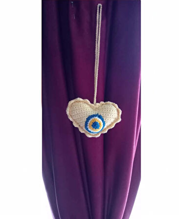 Bebek Amigurumi % 100 El Örgüsü Beşik ve Puset Nazar Boncuğu