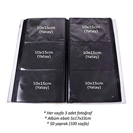 300’lük 10x15 Fotoğraf Albümü (çiçekler kapaklı)