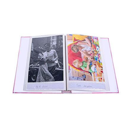 90’lık 10x15 ve 15x21 Notlu Fotoğraf Albümü-pembe