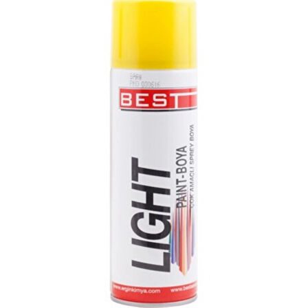 Best Light Sarı Renk Sprey Boya 250Ml