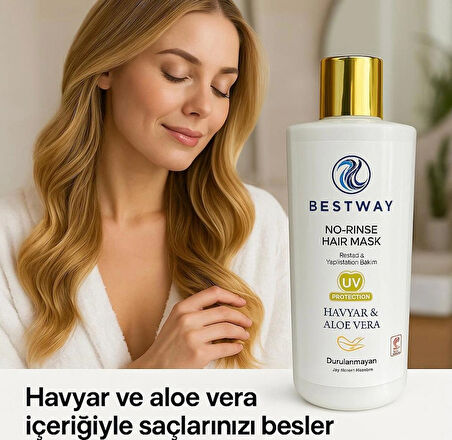 BESTWAY HAVYAR VE ALOE VERA DURULANMAYAN SAÇ MASKESİ