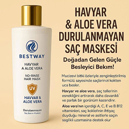 BESTWAY HAVYAR VE ALOE VERA DURULANMAYAN SAÇ MASKESİ