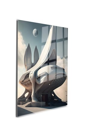 Space/Uzay Yapay Zeka Özel Tasarım Cam Tablo Ofis, Mutfak Çocuk Odası, Salon 187