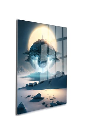 Space/Uzay Yapay Zeka Özel Tasarım Cam Tablo Ofis, Mutfak Çocuk Odası, Salon 71