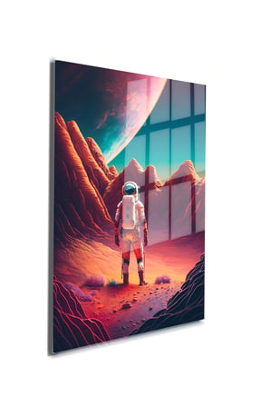Space/Uzay Yapay Zeka Özel Tasarım Cam Tablo Ofis, Mutfak Çocuk Odası, Salon 64
