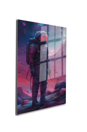 Space/Uzay Yapay Zeka Özel Tasarım Cam Tablo Ofis, Mutfak Çocuk Odası, Salon 35