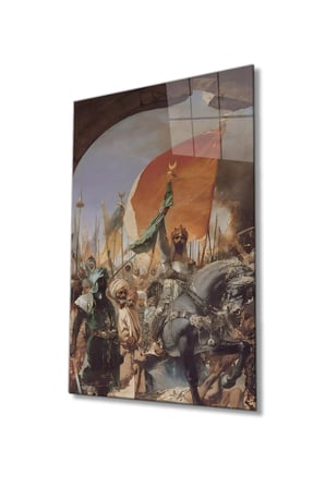 Fatih Sultan Mehmet Cam Tablo, Temperli ve Rodajlı Dayanıklı  Cam
