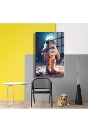 Space/Uzay Yapay Zeka Özel Tasarım Cam Tablo Ofis, Mutfak Çocuk Odası, Salon 163