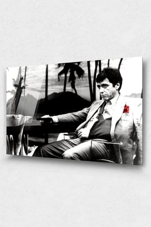 Godfather Cam Tablo, Film Tablo, Aktör Tablo, Duvar Dekor, Büyük Tablo, Cam Duvar Tablo