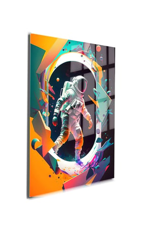Space/Uzay Yapay Zeka Özel Tasarım Cam Tablo Ofis, Mutfak Çocuk Odası, Salon 53
