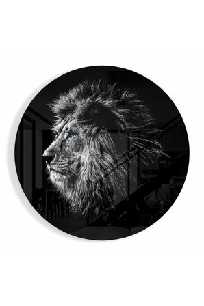 Aslan Cam Tablo No:1045 | Hediyelik, Dekoratif, Ofis, Mutfak