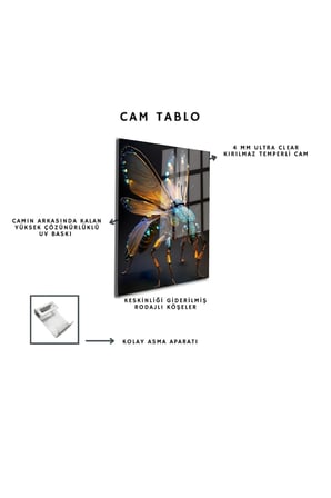 Space/Uzay Yapay Zeka Özel Tasarım Cam Tablo Ofis, Mutfak Çocuk Odası, Salon 198