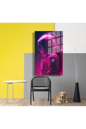 Space/Uzay Yapay Zeka Özel Tasarım Cam Tablo Ofis, Mutfak Çocuk Odası, Salon 69