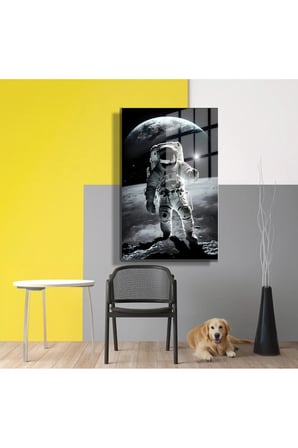 Space/Uzay Yapay Zeka Özel Tasarım Cam Tablo Ofis, Mutfak Çocuk Odası, Salon 59