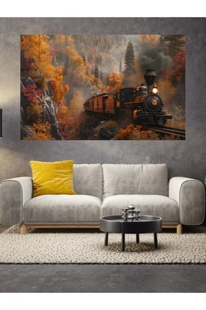 Tren Cam Tablo Ev Dekorasyon,balkon Dekorasyonu,dekoratif,duvar Tablo,mutfak Tablo