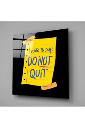 “Note To Self” Cam Tablo | Hediyelik, Dekoratif, Ofis, Mutfak