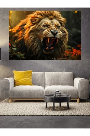 Aslan Cam Tablo Ev Dekorasyon,balkon Dekorasyonu,dekoratif,duvar Tablo,mutfak Tablo