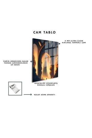 Space/Uzay Yapay Zeka Özel Tasarım Cam Tablo Ofis, Mutfak Çocuk Odası, Salon 178