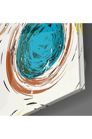 Renkli Çekirdekler Cam Tablo