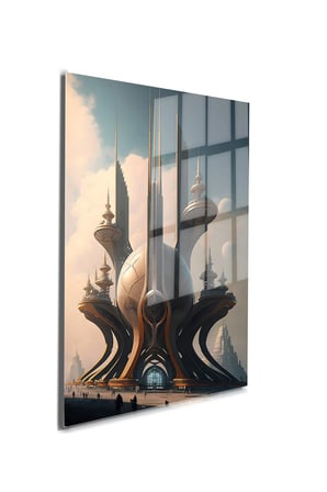 Space/Uzay Yapay Zeka Özel Tasarım Cam Tablo Ofis, Mutfak Çocuk Odası, Salon 146