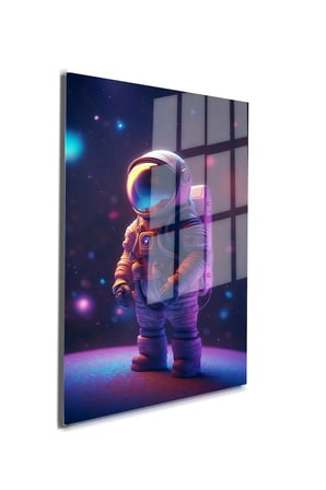 Space/Uzay Yapay Zeka Özel Tasarım Cam Tablo Ofis, Mutfak Çocuk Odası, Salon 174