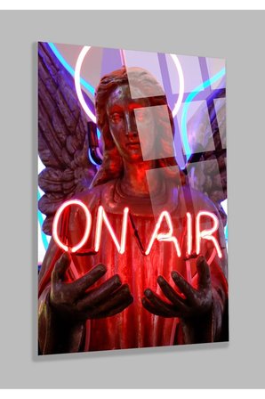 On Air Neon 4mm Lüks Kırılmaz Temperli Yüksek Çözünürlüklü Cam Tablo