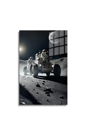 Space/Uzay Yapay Zeka Özel Tasarım Cam Tablo Ofis, Mutfak Çocuk Odası, Salon 52
