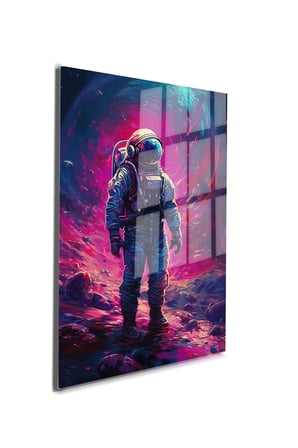Space/Uzay Yapay Zeka Özel Tasarım Cam Tablo Ofis, Mutfak Çocuk Odası, Salon 46