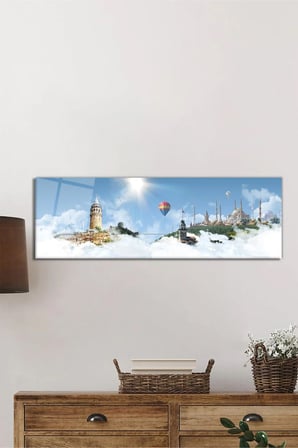 Başlıca Türkiye Eserleri Panoramik Cam Tablo, Temperli ve Rodajlı Dayanıklı Cam