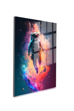 Space/Uzay Yapay Zeka Özel Tasarım Cam Tablo Ofis, Mutfak Çocuk Odası, Salon 82