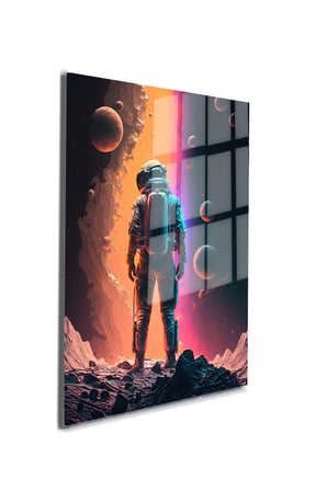 Space/Uzay Yapay Zeka Özel Tasarım Cam Tablo Ofis, Mutfak Çocuk Odası, Salon 84