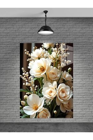 Çiçek Cam Tablosu Ev Dekorasyon,balkon Dekorasyonu,dekoratif,duvar Tablo,mutfak Tablo,hediyelik