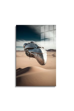 Space/Uzay Yapay Zeka Özel Tasarım Cam Tablo Ofis, Mutfak Çocuk Odası, Salon 164