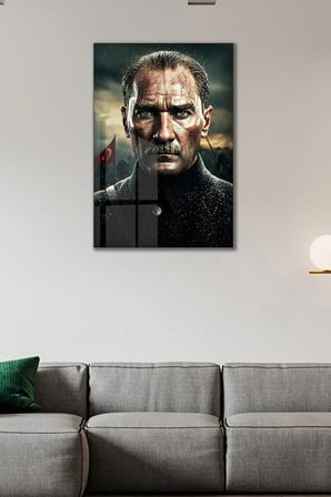 Mustafa Kemal Atatürk Cam Tablo