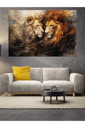 Aslan Cam Tablo Ev Dekorasyon,balkon Dekorasyonu,dekoratif,duvar Tablo,mutfak Tablo