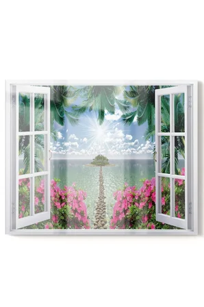 Premium Mutfak Cam Ocak Arkası Koruyucu Tezgah Ankastre Arkası Koruyucu 50x60cm | Pencere Deniz